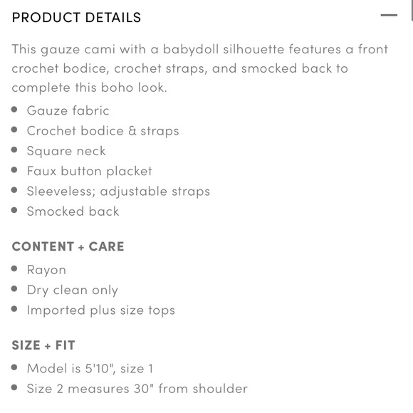 Torrid Pink Babydoll Cami Size 1 NWT - Picture 5 of 6